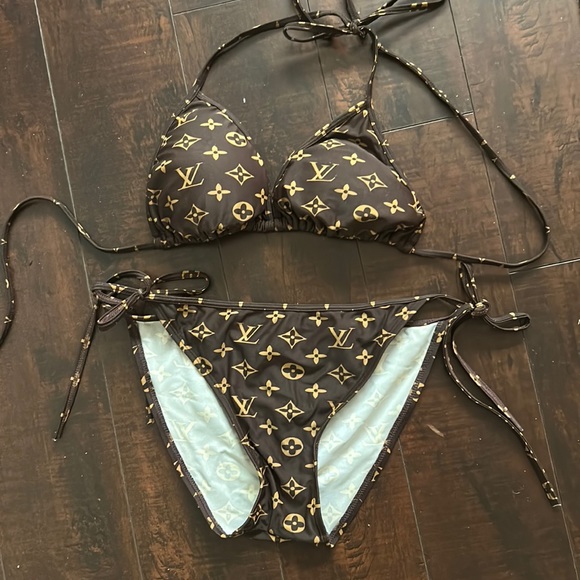 Other - LOUIS VUITTON style bikini! Size L